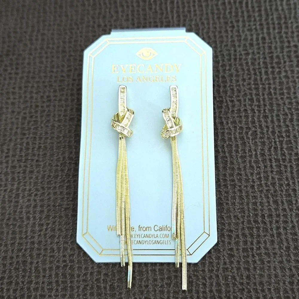 Eye👁 Candy🍭 Knotted🪢 Dangle Earrings